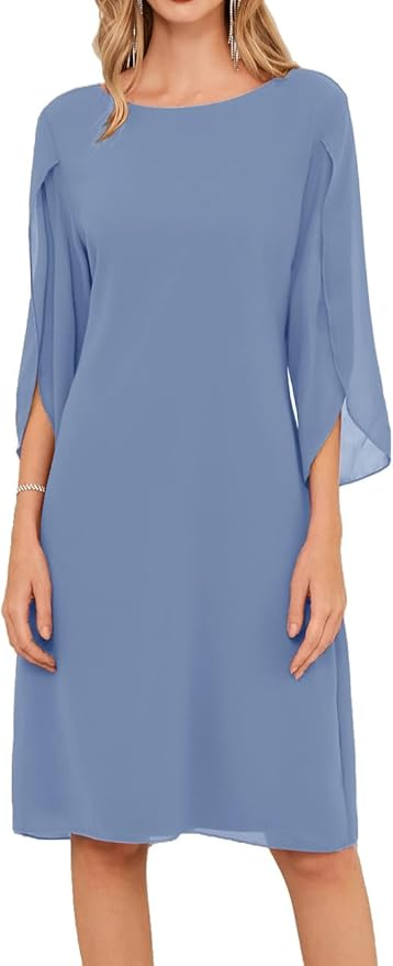 The Best Wedding Guest Dresses on Amazon for Women Over 50 tania stephens 50 is not old  flutter sleeve