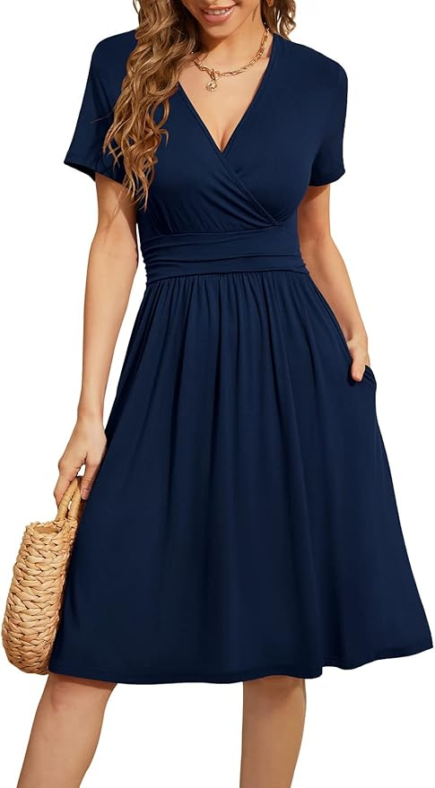 The Best Wedding Guest Dresses on Amazon for Women Over 50 tania stephens 50 is not old fashion blogger short v neck