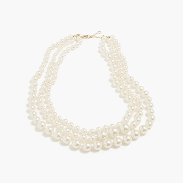 How to Wear a Statement Necklace Over 50 tania stephens 50 is not old fashion blogger fashion over 60  pearl starand