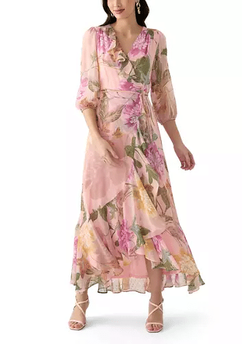 Affordable Belk Summer Fashion Finds floral chiffon tania stephens fashion blogger
