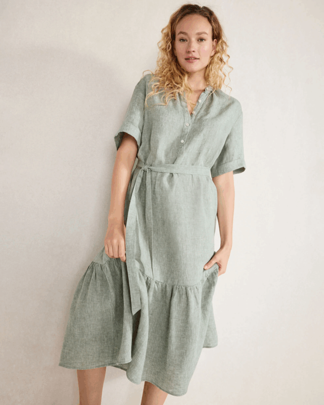 How To Wear Trending Tiered Dresses 50 is not old tania stephens fashion blogger talbots