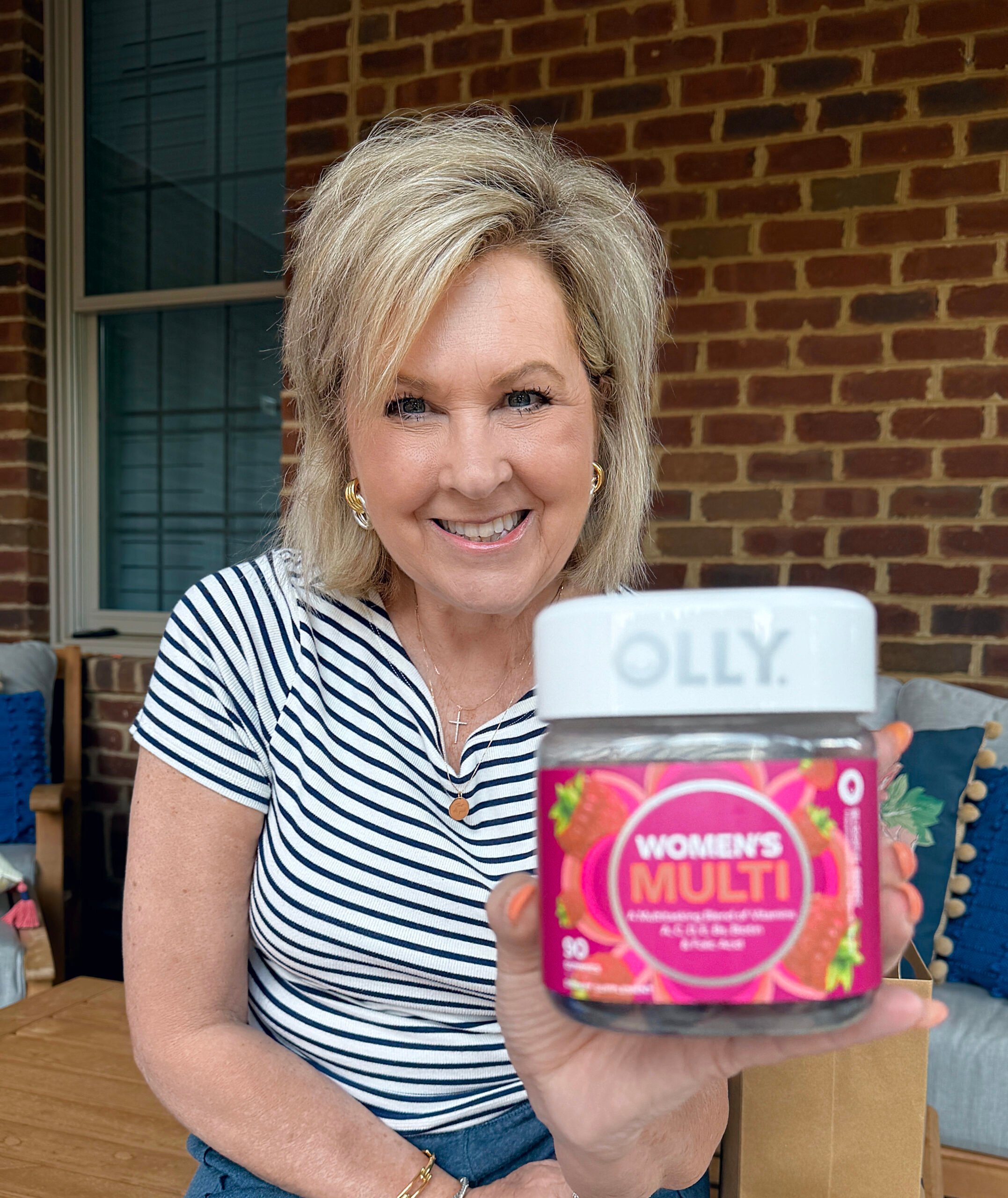 Tania Stephens showing Olly's multi vitamins for women from the Amazon Prime Day Sale