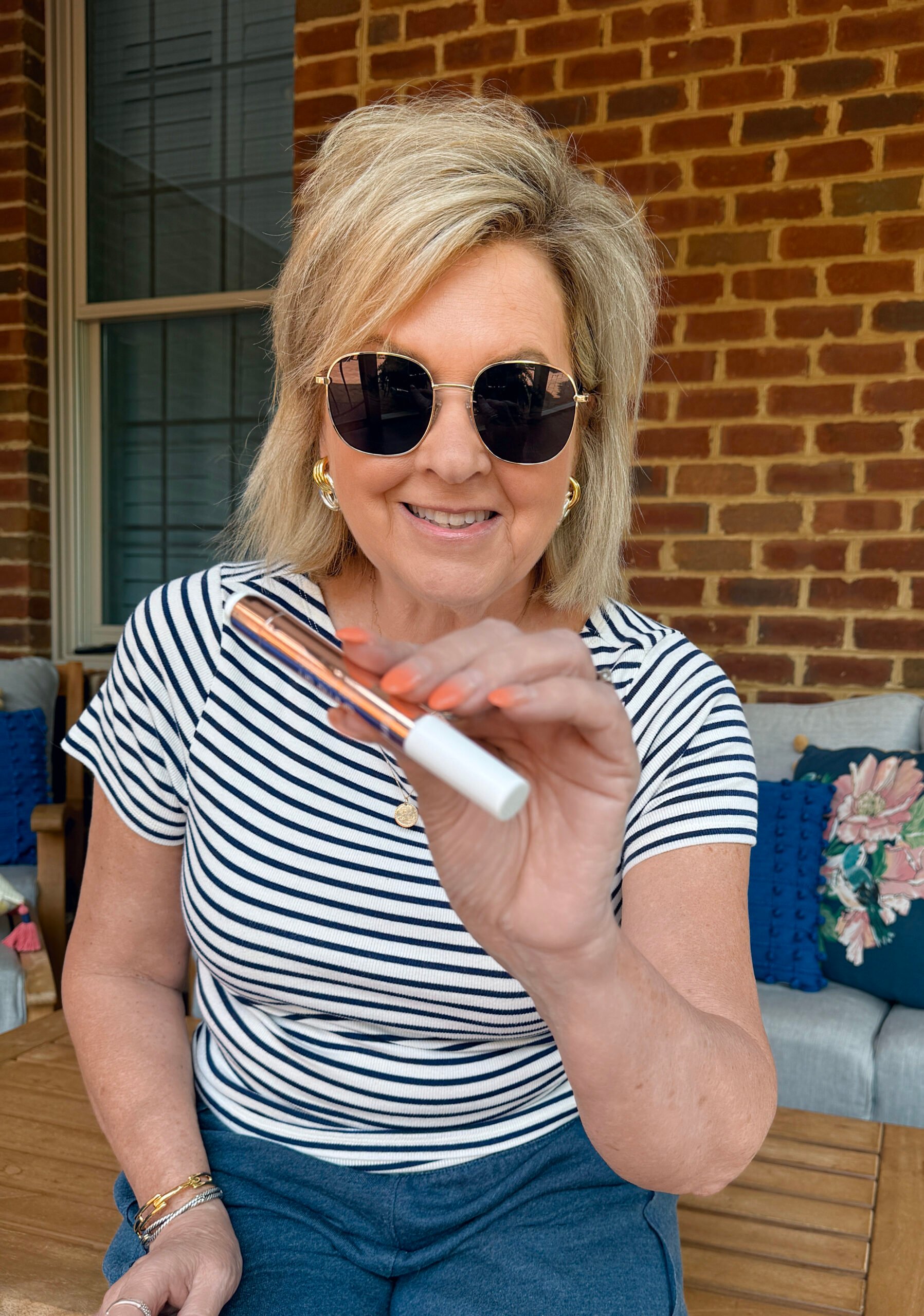 Tania Stephens holding Tarte maracuja Lip products from the Amazon Prime Day Sale