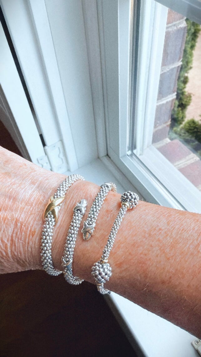 Lagos bracelets on tania Stephens