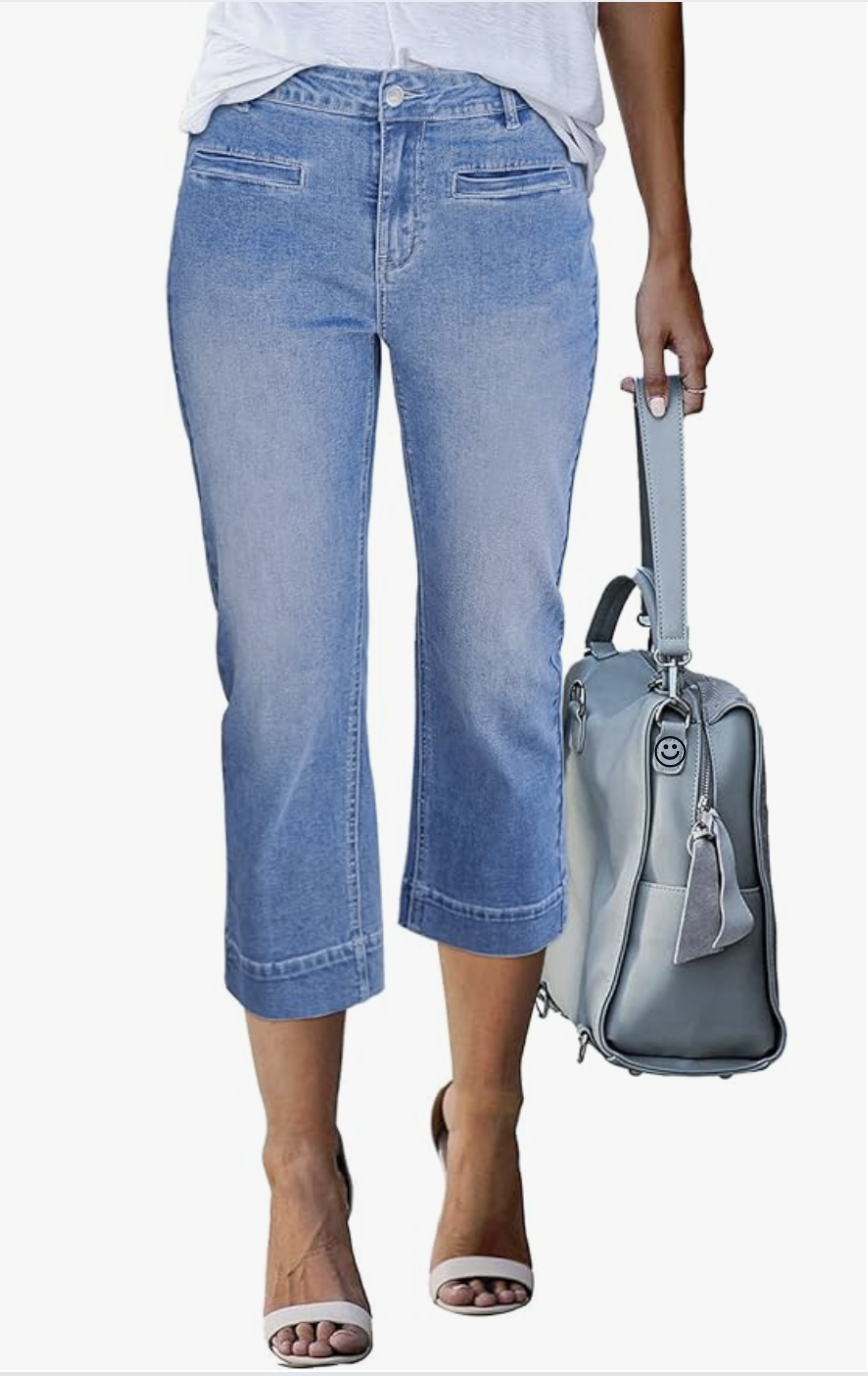  The Best Capri Pants To Buy Now tania stephens 50 is not old fashion blogger denim amazon