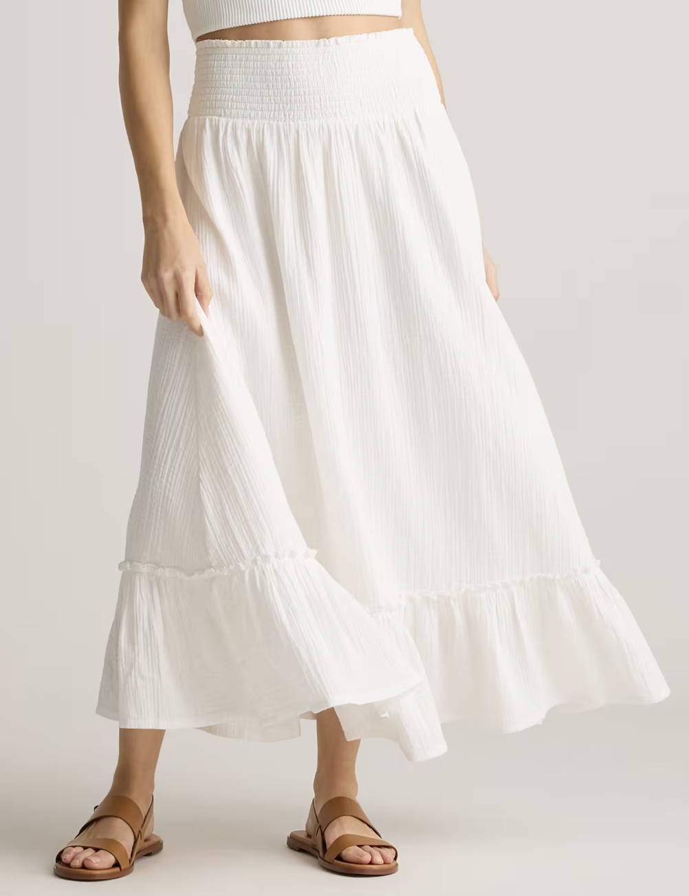 The Best Skirts for Women Over 50 tania stephens 50 is not old fashion blogger white linen