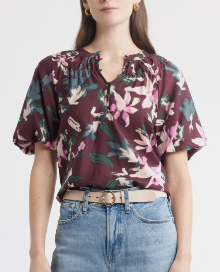 Caslon Puff Sleeve Top Nsale Finds FOR LATE SUMMER EARLY FALL WOMEN OVER 50