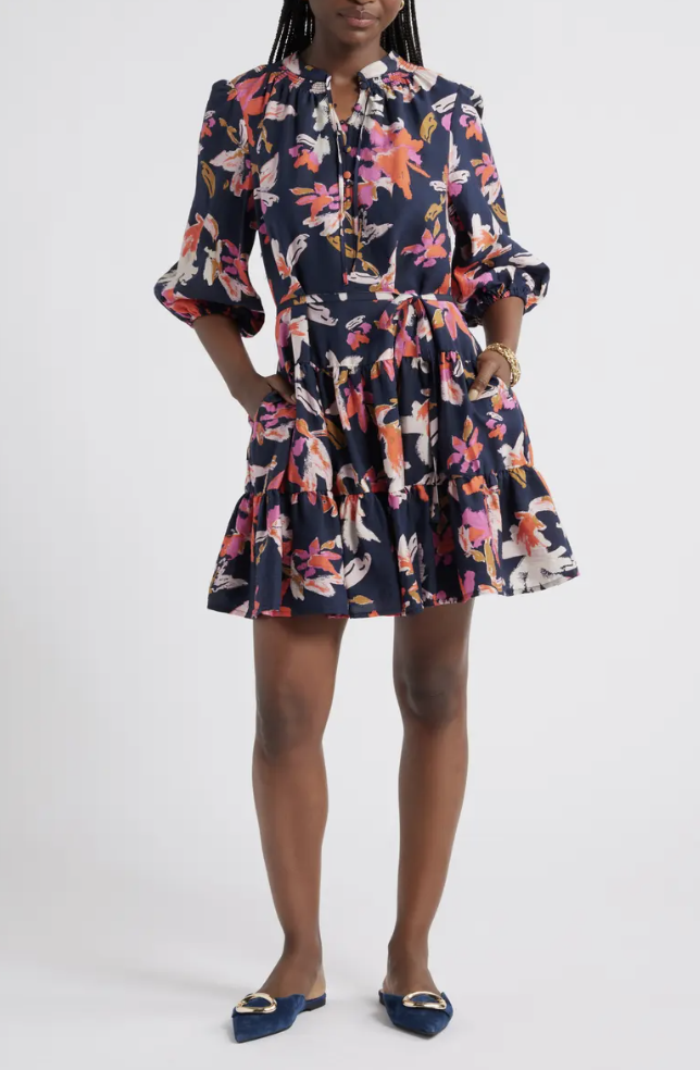Nordstrom Anniversary Sale Fashion for Women over 50 to Wear Now Caslon Tie Neck Tiered Dress