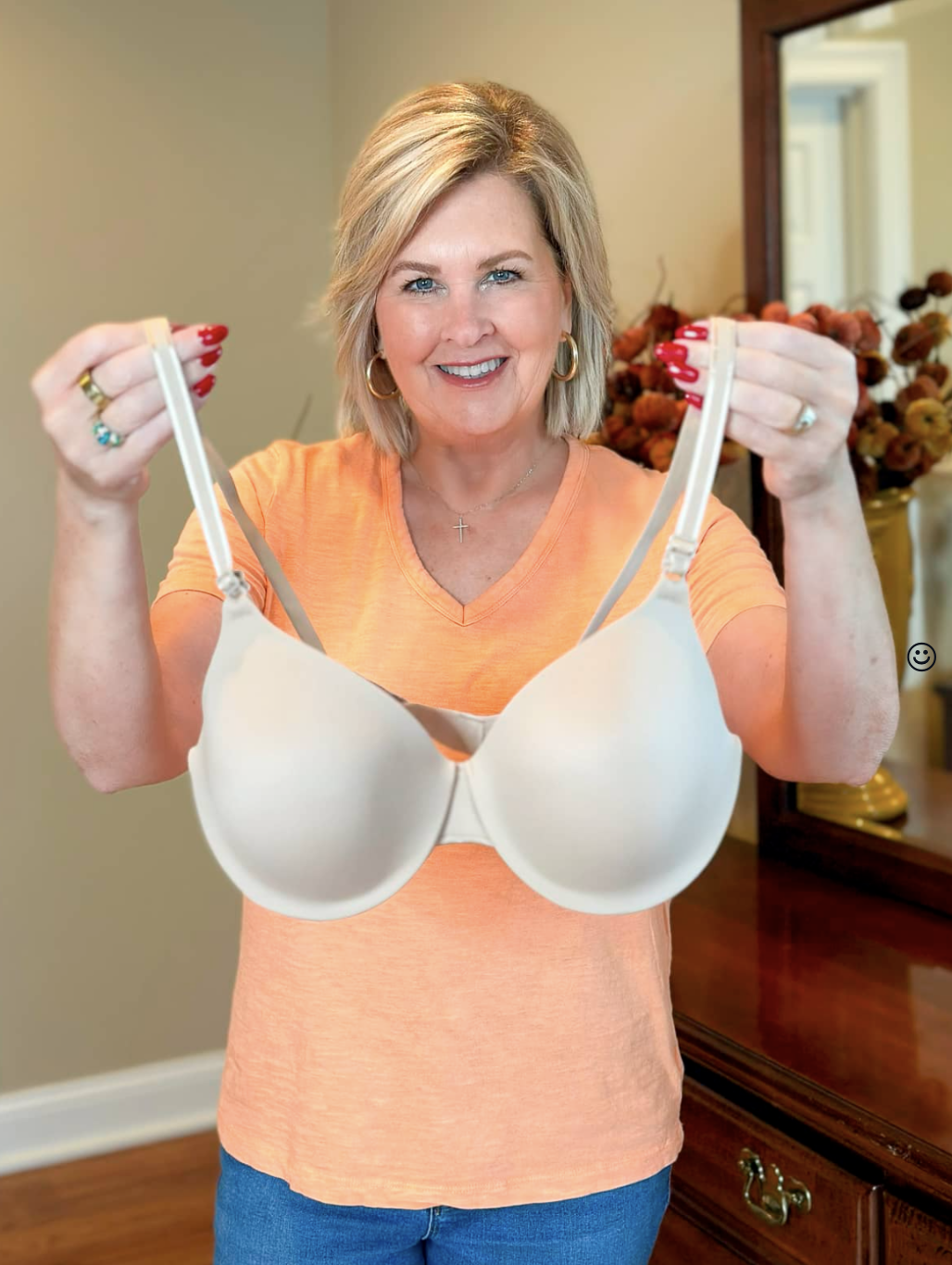 Tania holding the This Is Not A Bra by Warner 