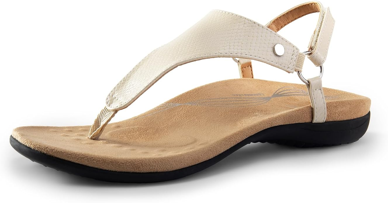 DREAM PAIRS Orthopedic T-Strap Walking Thong Sandals