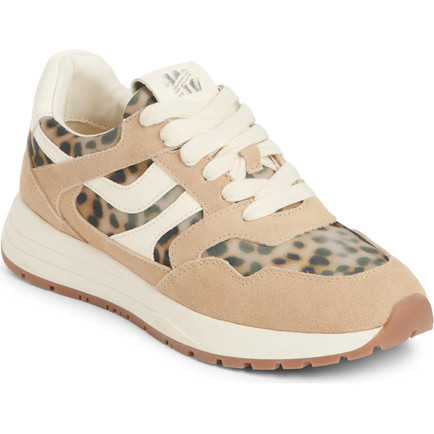 Steve Madden Blume Mixed Media Sneaker Leopard Print Shoes for Fall 2025