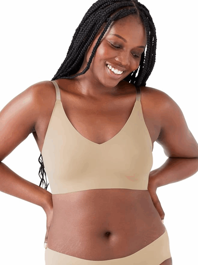 True & Co Women's True Body Triangle Convertible Strap Bra for Women Over 50