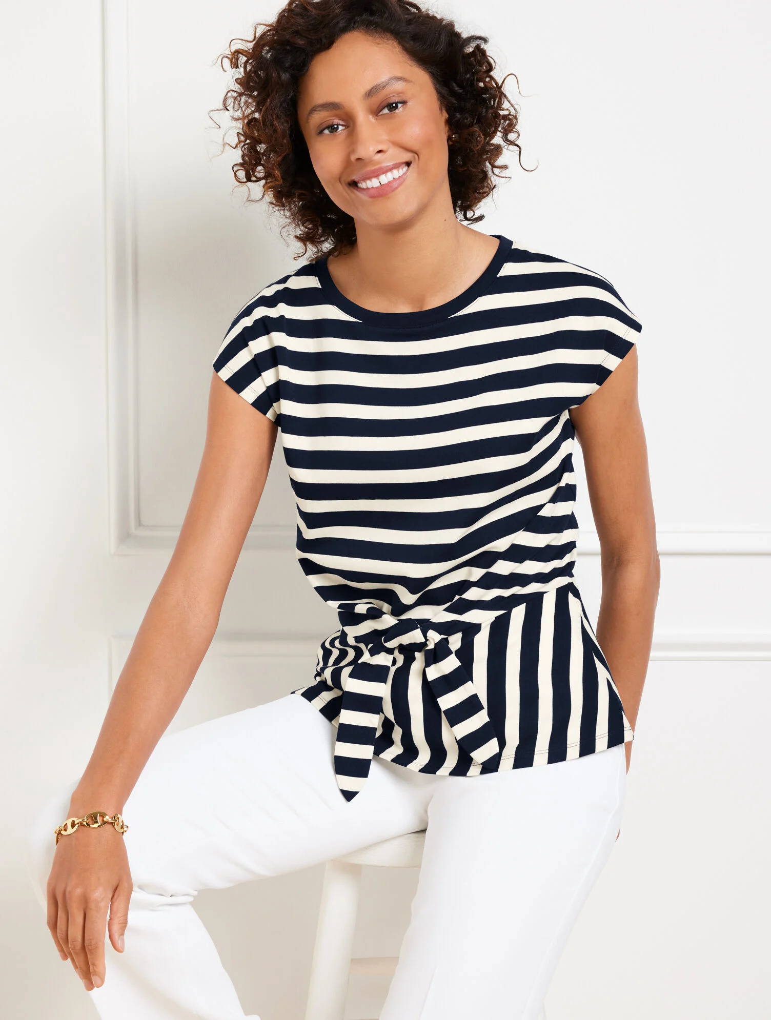 What to Wear to a Winery Over 50 tania stephens 50 is not old fashion blogger striped tee