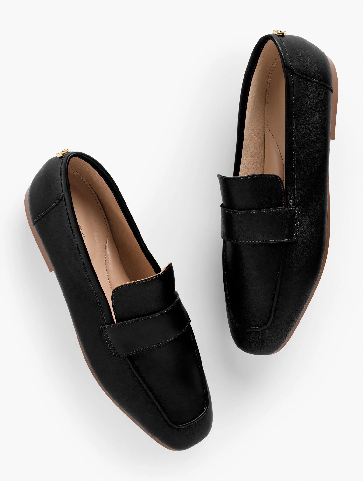 Talbots Audrey loafers in soft nappa leather styled with ankle pants