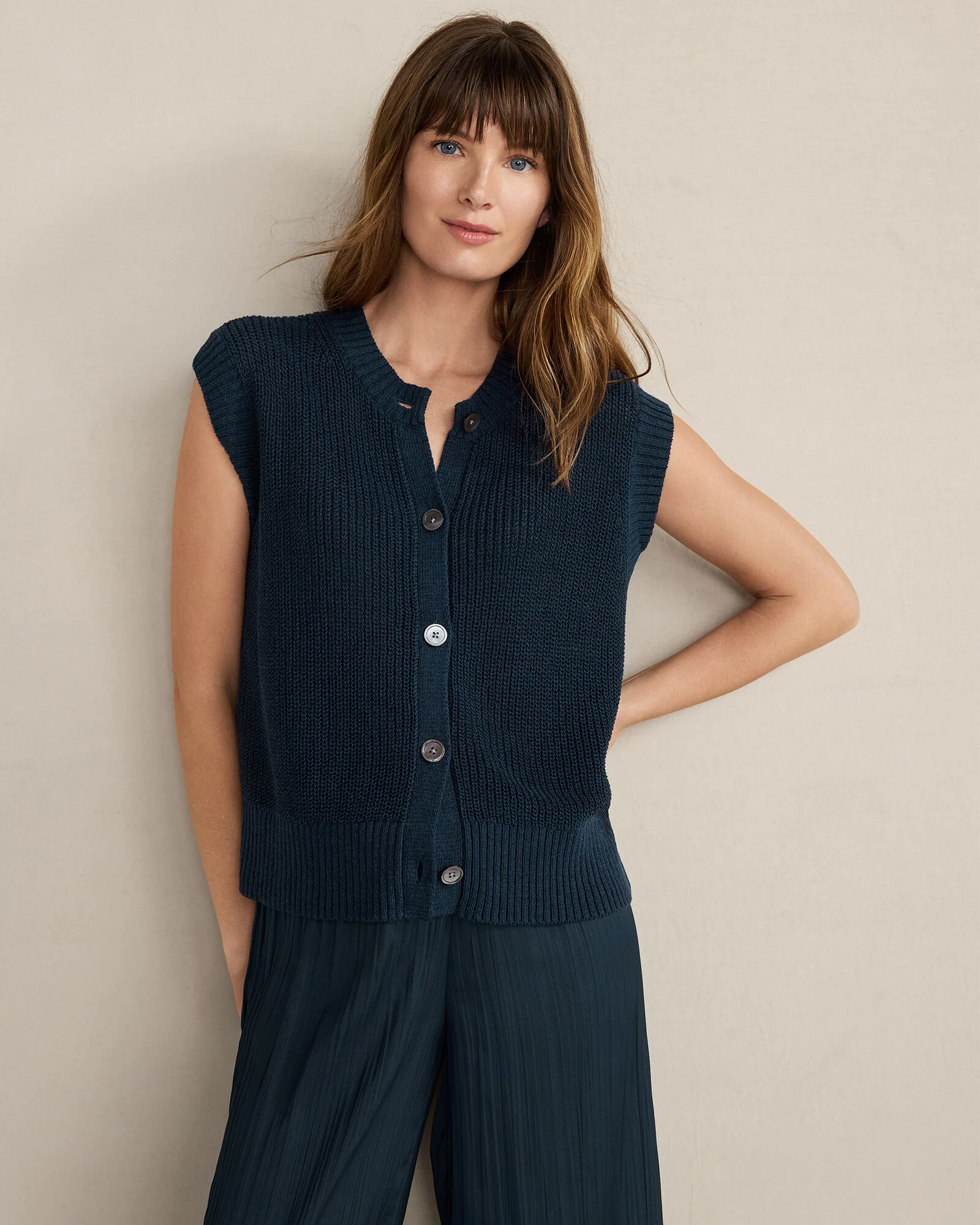 What I’m Loving From Talbots Right Now for Early Fall 2025 tania stephens 50 is not old fashion blogger sweater vest