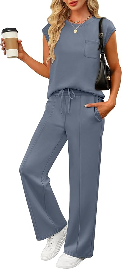 Amazon Prime Day Best Fashion Finds Deals Sales Two Piece Matching Set for Lounging Travel Comfortable