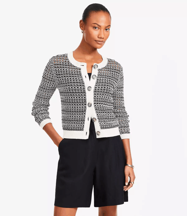 Cardigans That Don’t Look Frumpy tania stephens 50 is not old fashion over 50 two tone