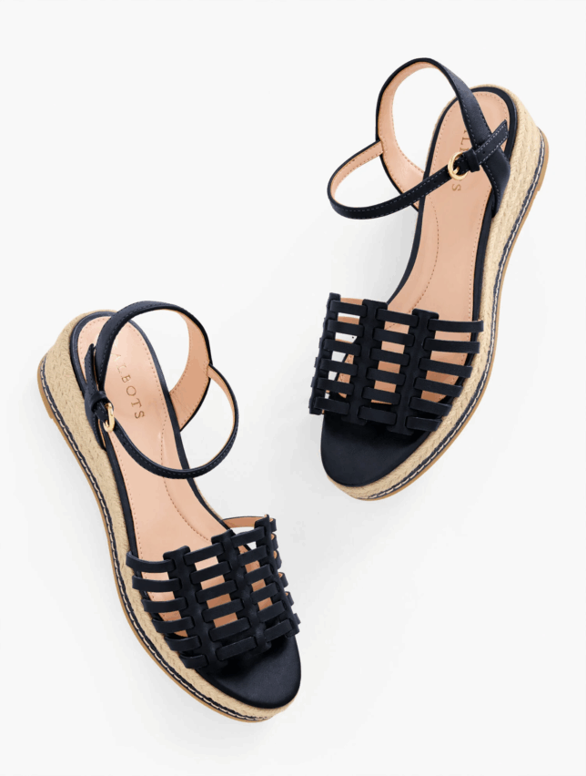 Wedge Sandals That Are Easy To Wear tania stephens 50 is not old fashion blogger talbots