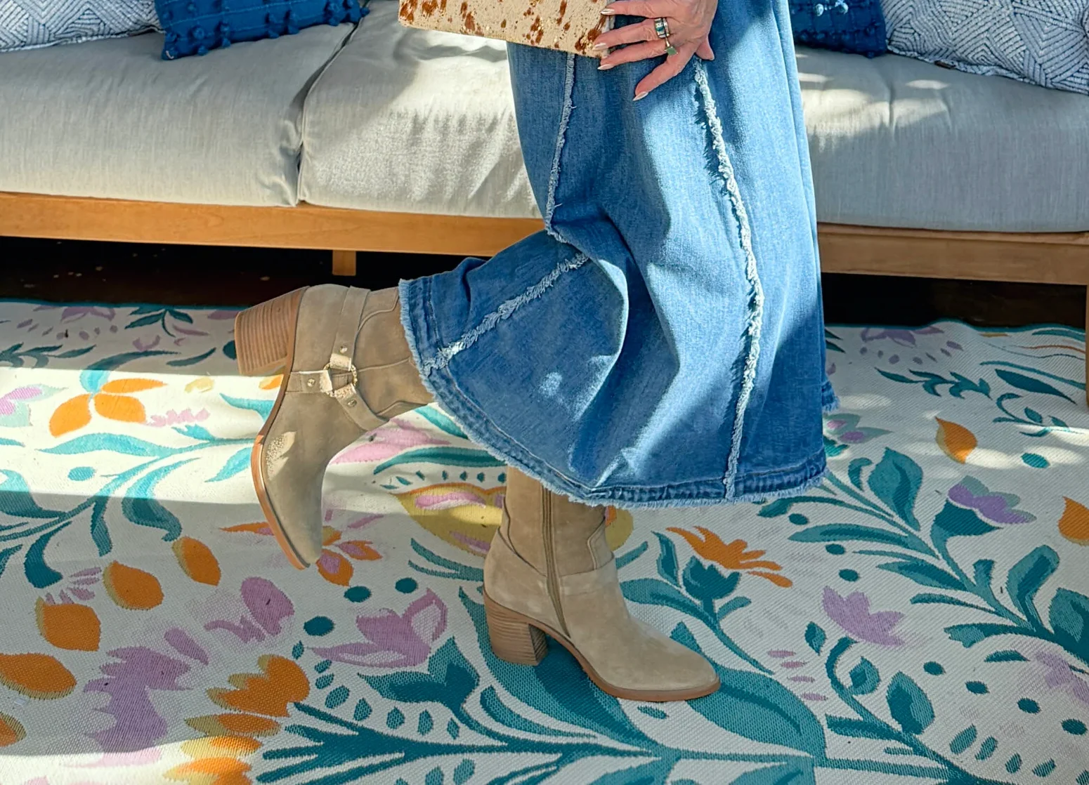 Western style booties