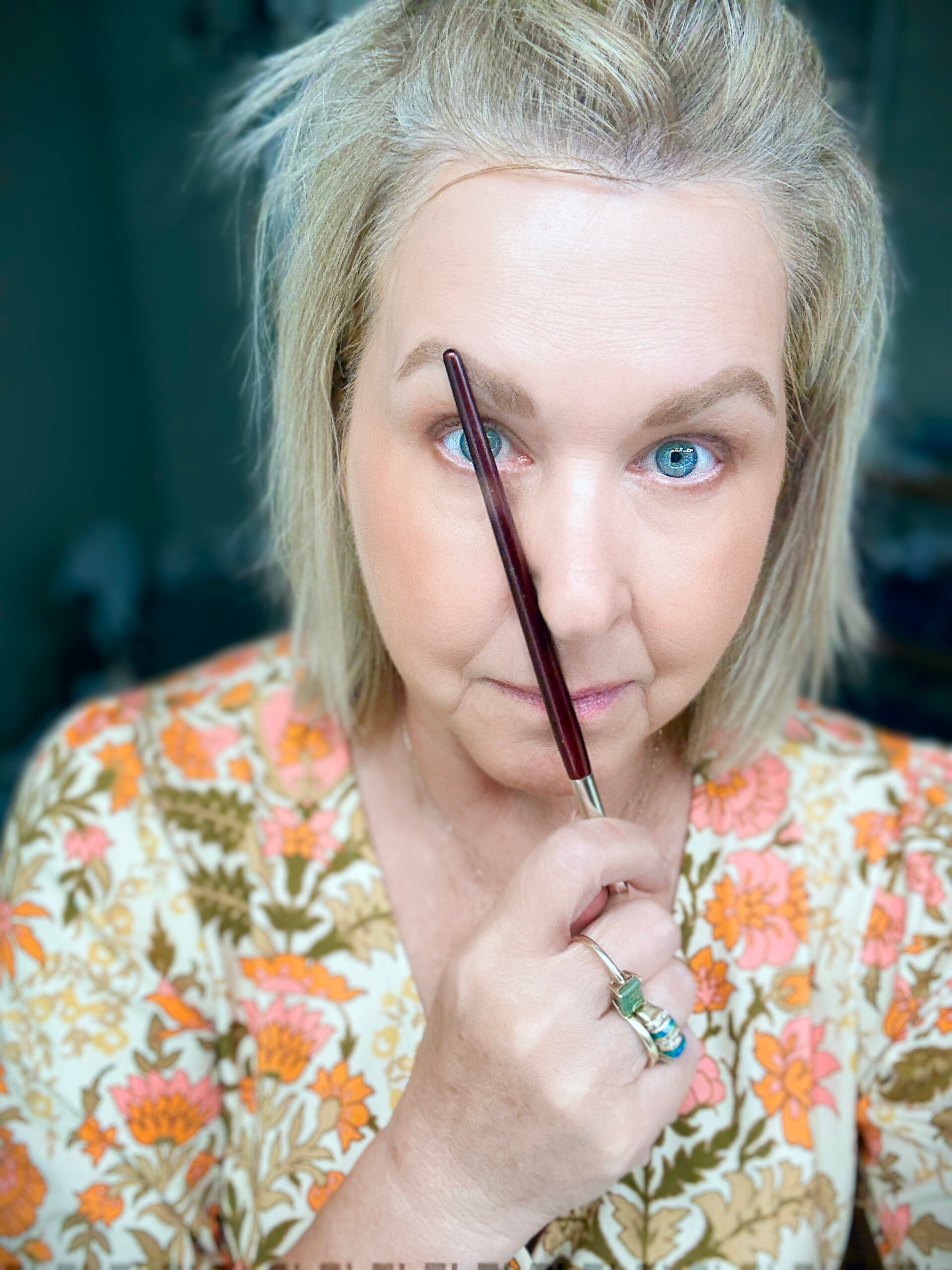 Tania showing the steps for creating the correct eyebrow shape #3