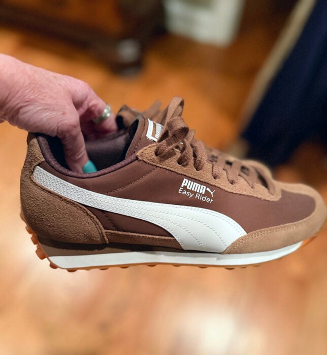 Puma dark chocolate sneakers