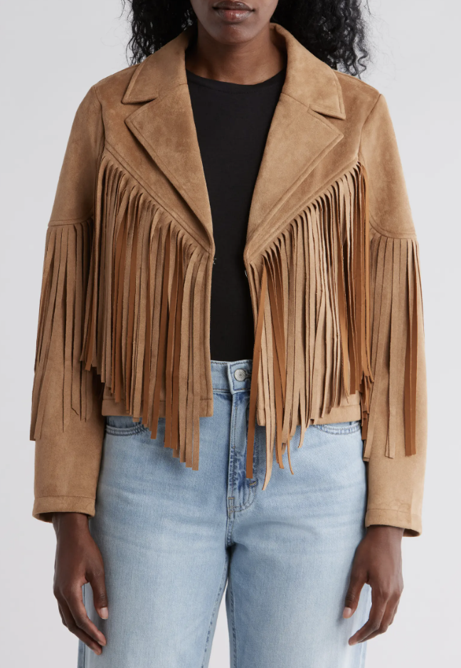 Western Style Is Trending in 2025. Here’s How to Wear It Over 50 fashion blogger tania stephens 50 is not old  fringe coat