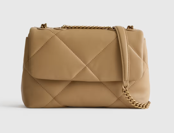 The Tan Bags You’ll Reach for Again and Again fashion blogger tania stephens 50 is not old  puff quilt