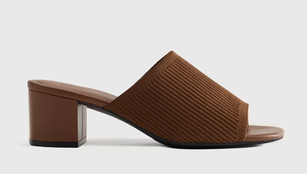 Slide Into Comfort: Mules That Look Chic at Any Age tania stephens 50 is not old fashion blogger mid heel