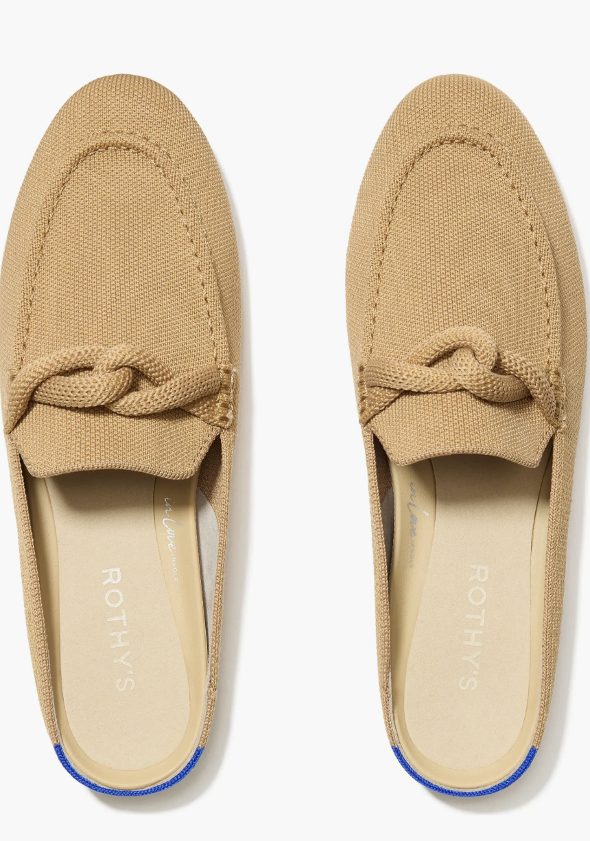 Slide Into Comfort: Mules That Look Chic at Any Age tania stephens 50 is not old fashion blogger loafer  knot mule