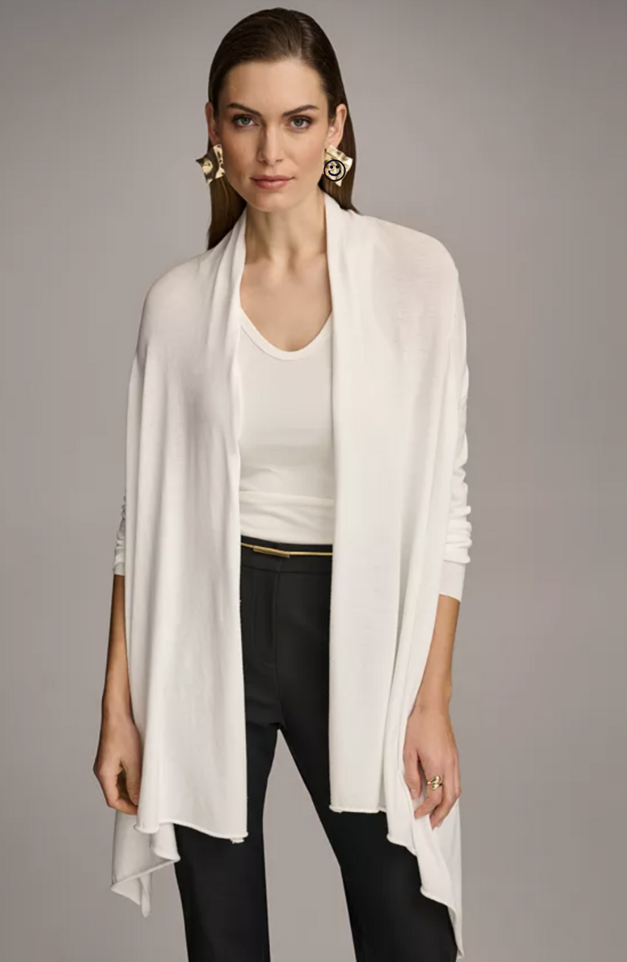 The Secret to Effortless Fall Outfits? Try These Lightweight Cardigans tania stephens 50 is not old fashion blogger  drape