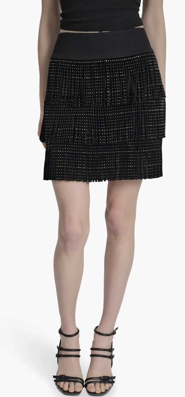Fringe Fashion Finds You’ll Love This Season 50 is not old fashion blogger tania stephens stud miniskirt