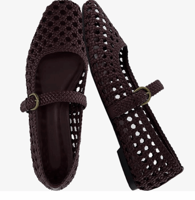 WOVEN MARY JANE BALLET FLAT