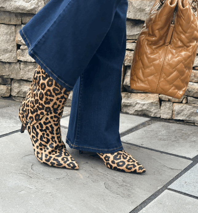 Animal Print Booties