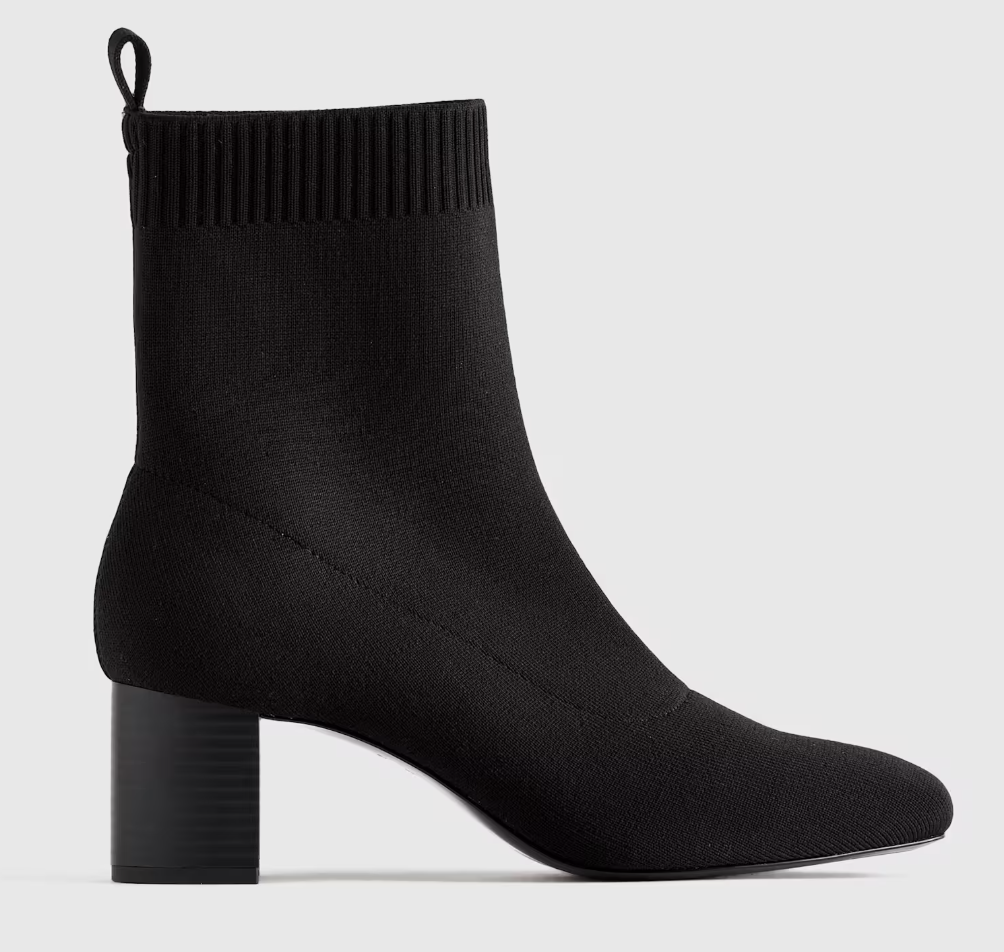 Step Into Fall With the Best Booties for Women Over 50 tania stephens 50 is not old fashion blogger  quince knit