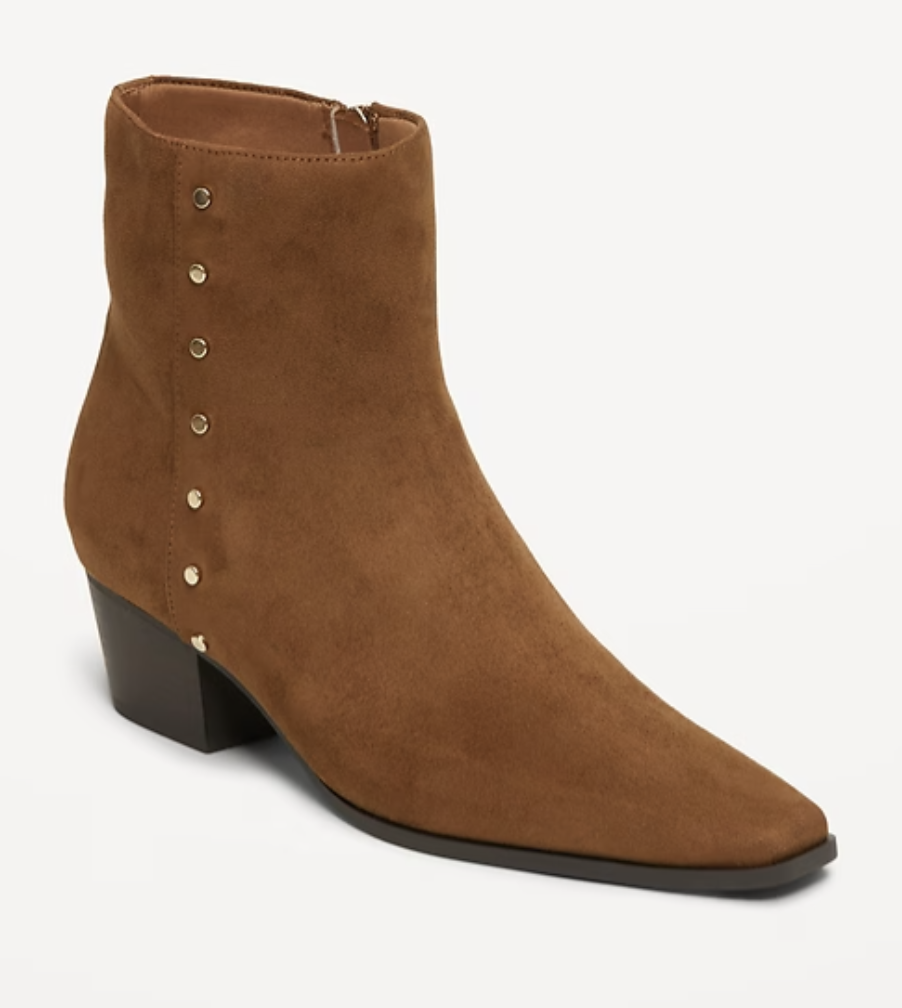 Step Into Fall With the Best Booties for Women Over 50 tania stephens 50 is not old fashion blogger  old navy