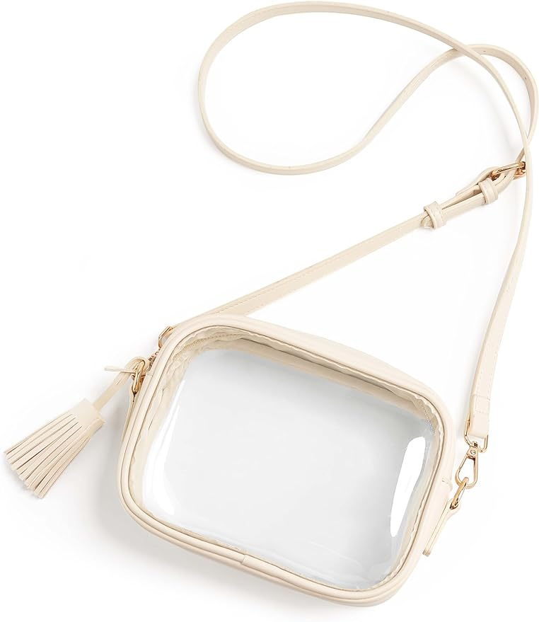 Best Clear Bags for Game Day tania stephens 50 is not old fashion blogger football small with tassel