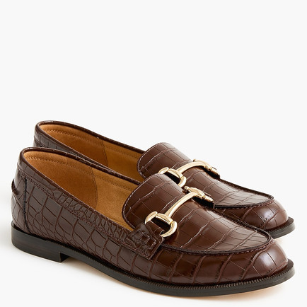 CROC EMBOSSED LOAFERS
