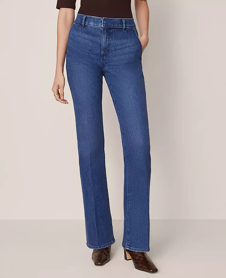 Best Dark Wash Jeans Every Woman Should Own tania stephens 50 is not old fashion blogger  ann taylor mid rise