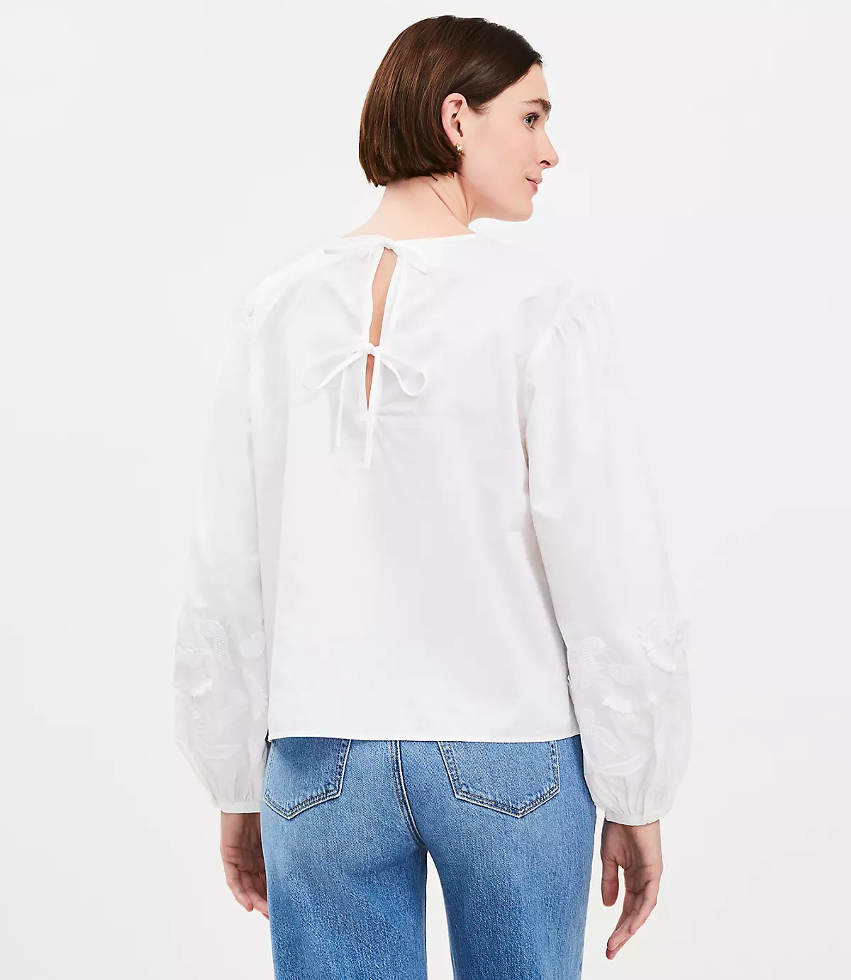 From Brunch to Travel: Poplin Tops That Work for Everything tania stephens 50 is not old fashion blogger  tie back