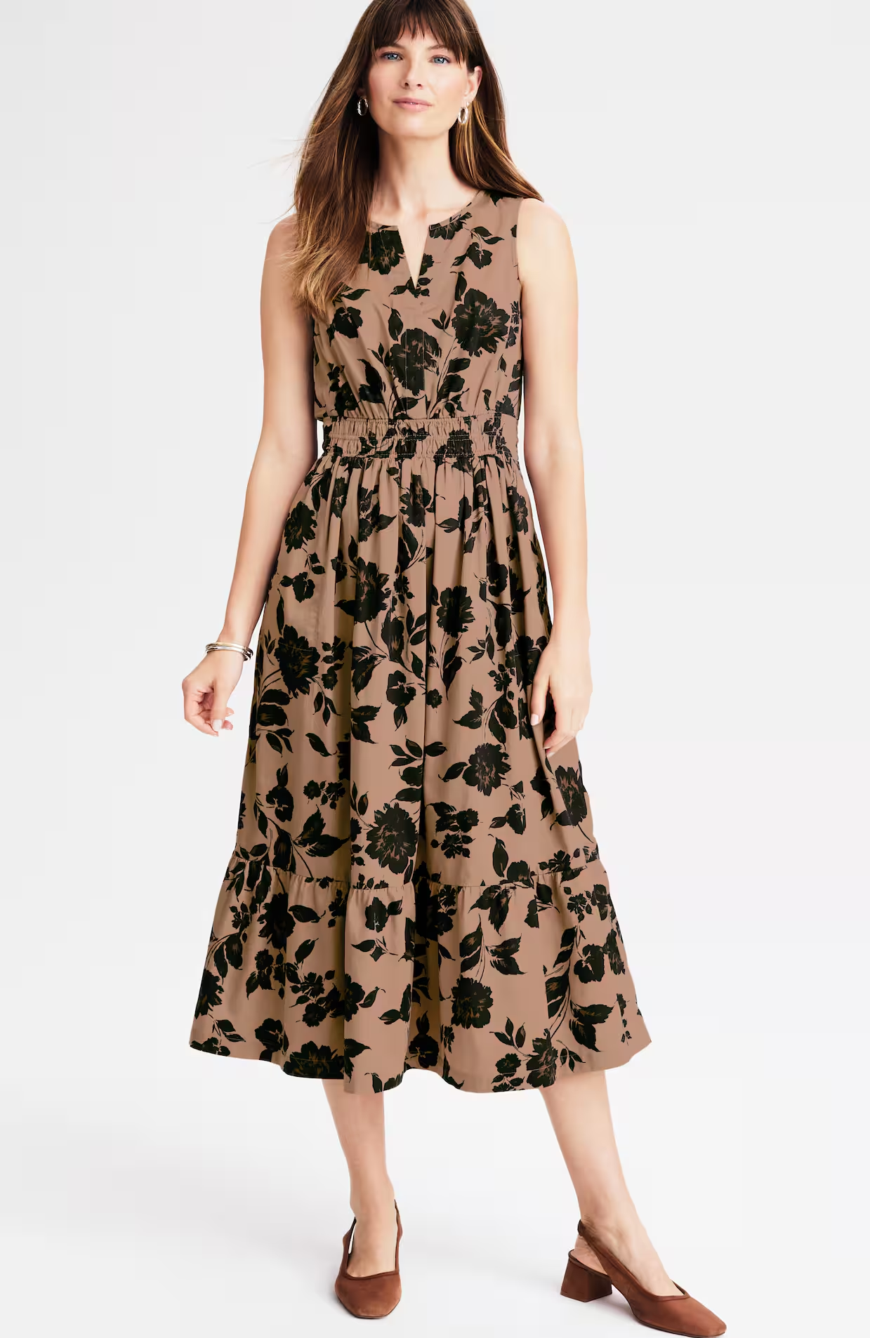 J.Jill Carefree Midi Dress Casual Fall Dresses for Women over 50