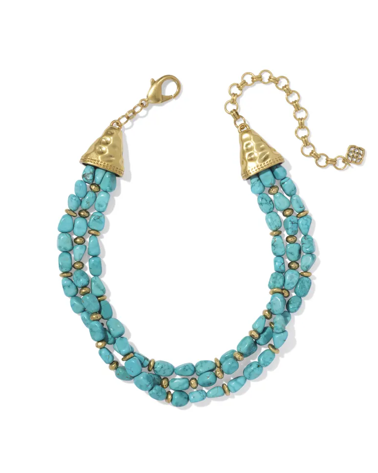 Chic and Timeless: Turquoise Jewelry Picks for Women Over 50 Tania Stephens 50 is not old fashion blogger  3 strand