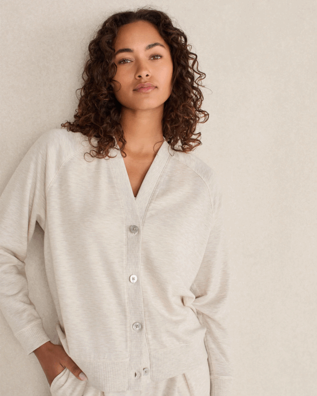 The Secret to Effortless Fall Outfits? Try These Lightweight Cardigans tania stephens 50 is not old fashion blogger talbots