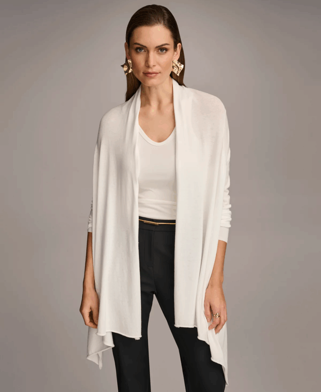 The Secret to Effortless Fall Outfits? Try These Lightweight Cardigans tania stephens 50 is not old fashion blogger  drape