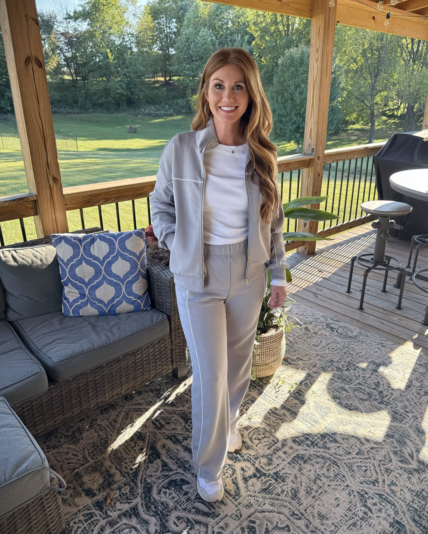 Amazon gray track suit by Stephanie