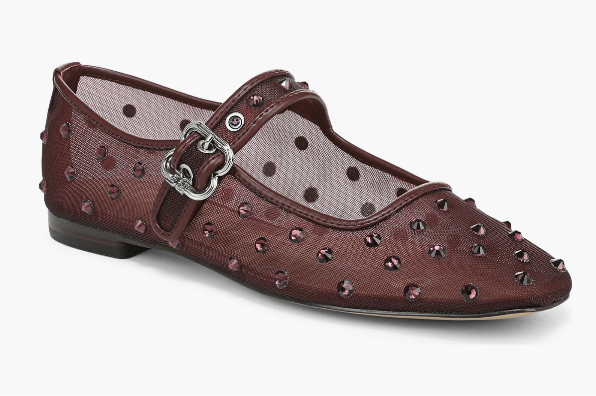 Sam Edelman Shine Mary Janes – Merlot, for fall