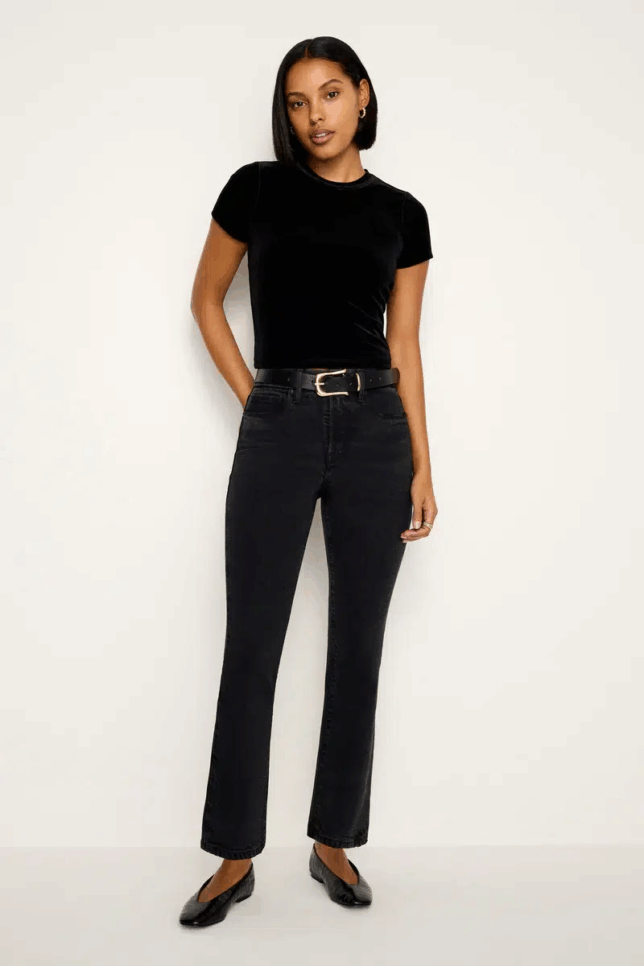 BLACK DENIM FOR WOMEN OVER 50