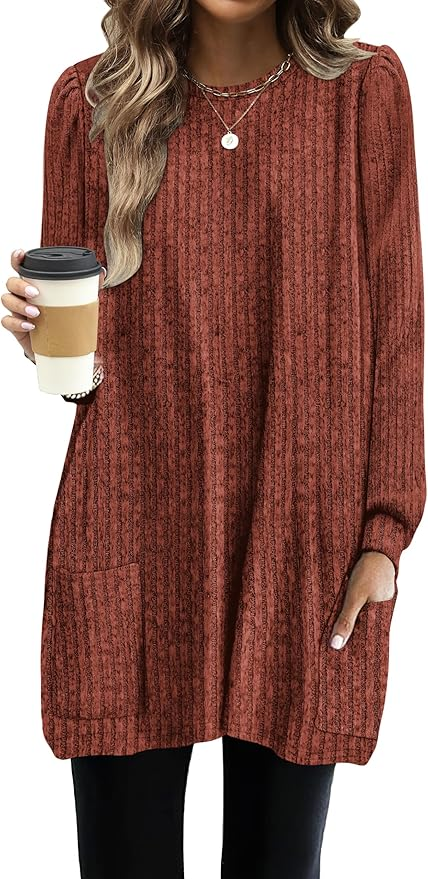 Stylish & Comfortable Fall Dresses for Women Over 50 from Amazon 50 is not old fashion blogger tania stephens sweater