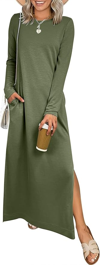 Stylish & Comfortable Fall Dresses for Women Over 50 from Amazon 50 is not old fashion blogger tania stephens 