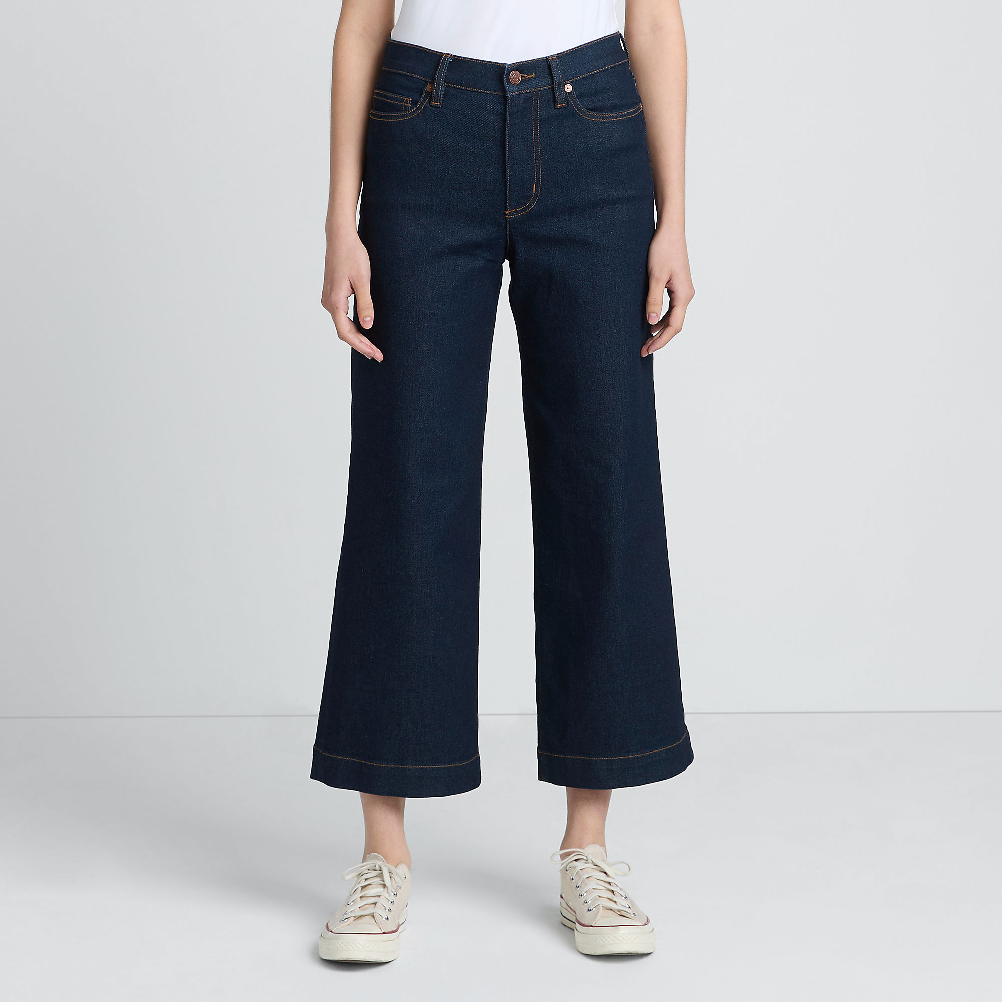 Lands’ End Jeans Review: Best Styles for Women Over 50 tania stephens 50 is not old fashion blogger recover