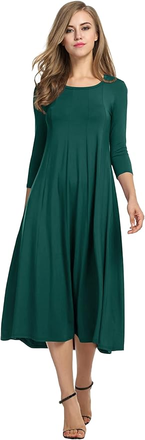Stylish & Comfortable Fall Dresses for Women Over 50 from Amazon 50 is not old fashion blogger tania stephens  midi dress